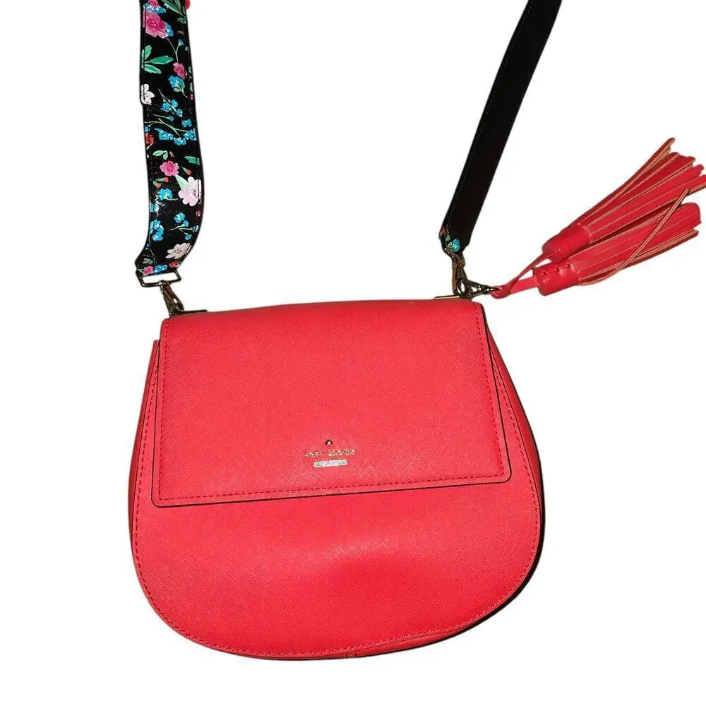 Kate Spade Red Cameron‎ Byrdie Saddle Bag